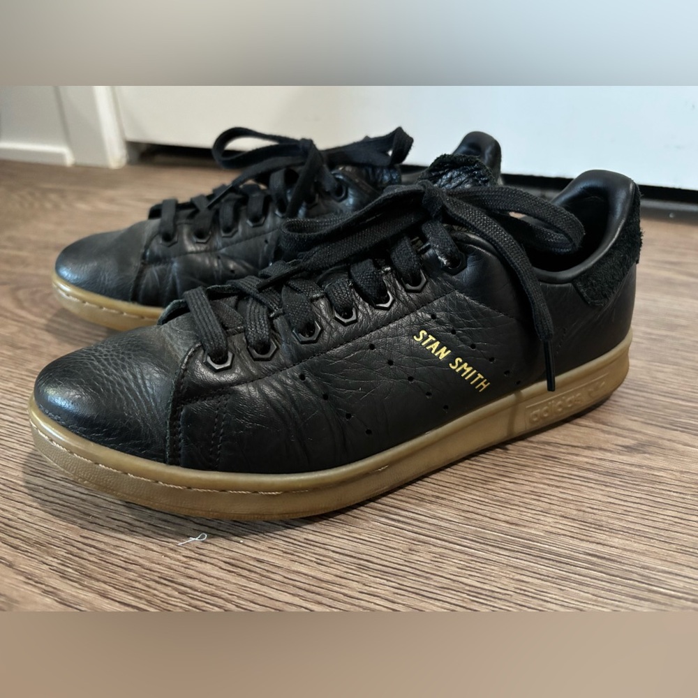 Adidas Stan Smith Black and Gold Women’s Sneakers